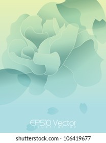 abstract vintage elegant flower elements illustration. eps10 vector format