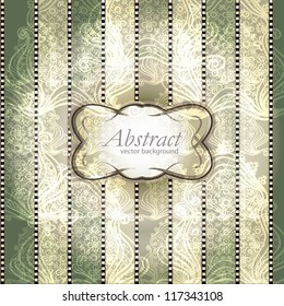 abstract vintage elegant vector background with a textile ornament