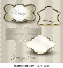abstract vintage elegant vector background with a geometrical ornament