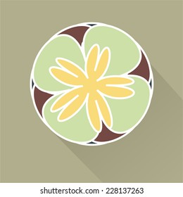 abstract vintage flat logo 