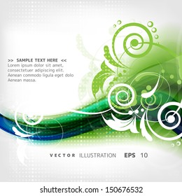 abstract vintage floral background