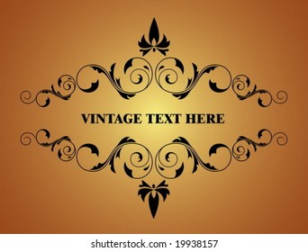 Abstract vintage frame