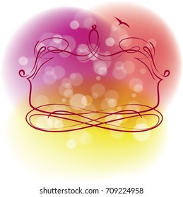 abstract vintage frame