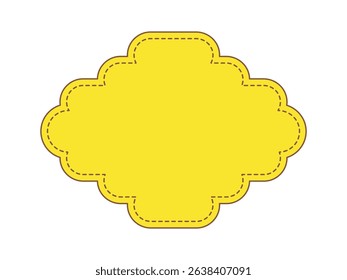 Abstract vintage frame border decorative shape design