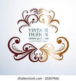 Abstract vintage frame for design.