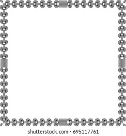 Abstract vintage frame with empty space for text. Simple decorative design element for cards, invitations, menu, web, scrapbook, brochures, web. Vector illustration.