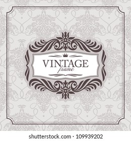 abstract vintage frame vector illustration