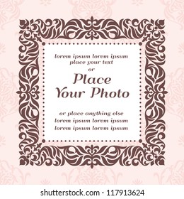abstract vintage frame vector illustration