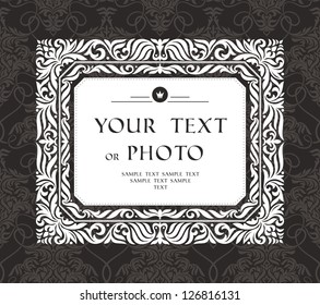 abstract vintage frame vector illustration