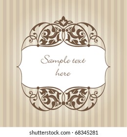 abstract vintage frame vector illustration
