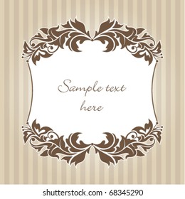 abstract vintage frame vector illustration