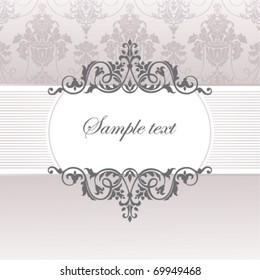 abstract vintage frame vector illustration
