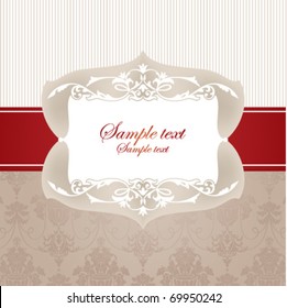 abstract vintage frame vector illustration