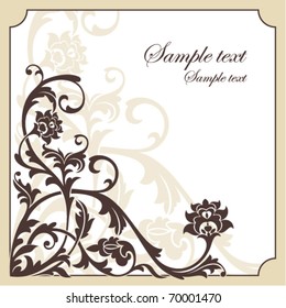 abstract vintage frame vector illustration