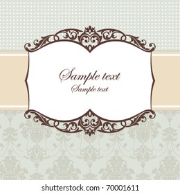 abstract vintage frame vector illustration