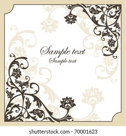 abstract vintage frame vector illustration