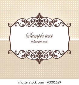 abstract vintage frame vector illustration