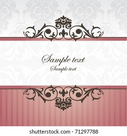 abstract vintage frame vector illustration