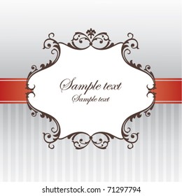 abstract vintage frame vector illustration