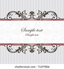 abstract vintage frame vector illustration