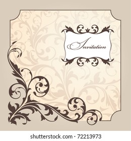abstract vintage frame vector illustration
