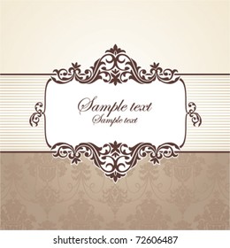 abstract vintage frame vector illustration