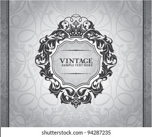 abstract vintage frame vector illustration