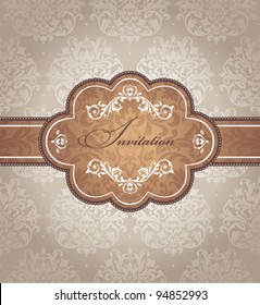 abstract vintage frame vector illustration