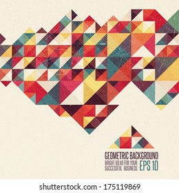 Abstract, vintage geometric background