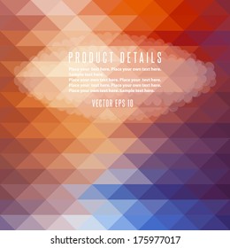 Abstract, vintage geometric background 