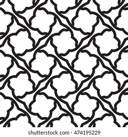 Abstract vintage geometric lines pattern seamless background wallpaper. Vector illustration