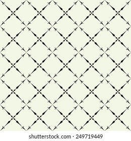 Abstract vintage geometric  pattern seamless background. Vector illustration