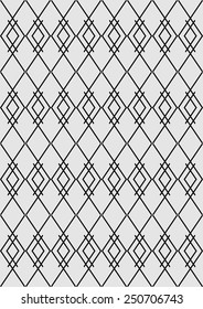 Abstract vintage geometric  pattern seamless background. Vector illustration