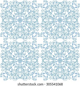 Abstract vintage geometric  pattern seamless background. Vector.