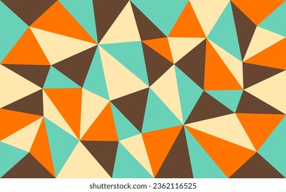 Abstract Vintage Geometric Pattern Vector Wallpaper
