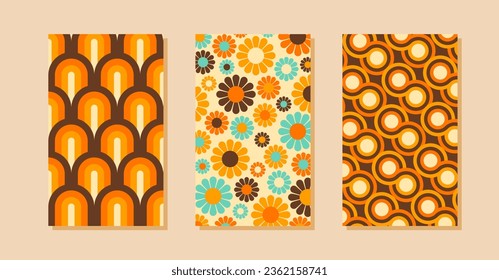 Abstract Vintage Geometric Pattern Vector Wallpapers