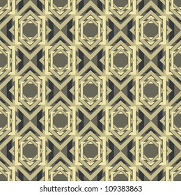 abstract vintage geometric wallpaper pattern seamless background. Vector illustration