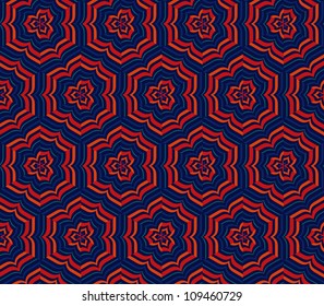 abstract vintage geometric wallpaper pattern seamless background. Vector illustration