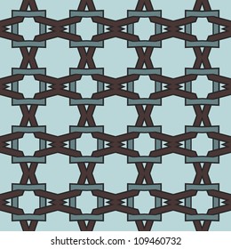abstract vintage geometric wallpaper pattern seamless background. Vector illustration