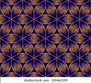 abstract vintage geometric wallpaper pattern seamless background. Vector illustration