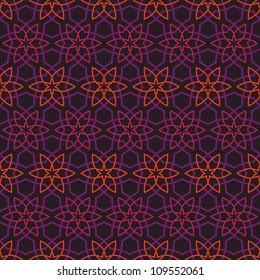 abstract vintage geometric wallpaper pattern seamless background. Vector illustration