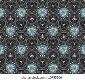 abstract vintage geometric wallpaper pattern seamless background. Vector illustration