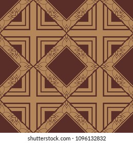 abstract vintage geometric wallpaper pattern seamless background. Vector illustration