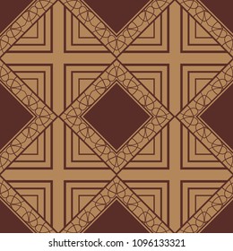 abstract vintage geometric wallpaper pattern seamless background. Vector illustration