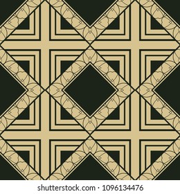 abstract vintage geometric wallpaper pattern seamless background. Vector illustration