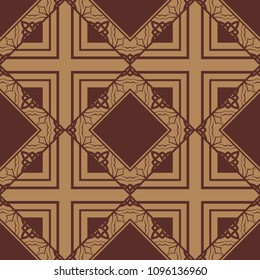 abstract vintage geometric wallpaper pattern seamless background. Vector illustration