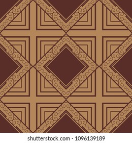 abstract vintage geometric wallpaper pattern seamless background. Vector illustration