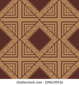 abstract vintage geometric wallpaper pattern seamless background. Vector illustration