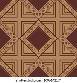 abstract vintage geometric wallpaper pattern seamless background. Vector illustration
