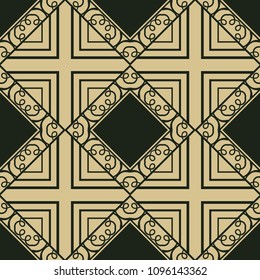 abstract vintage geometric wallpaper pattern seamless background. Vector illustration